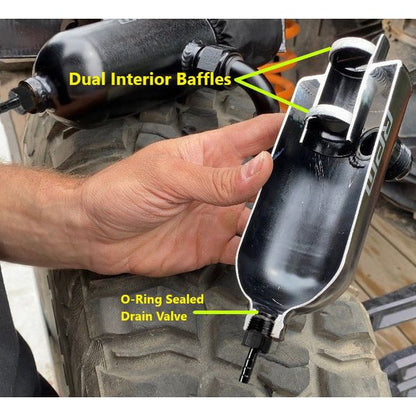 Can Am Maverick R Dual Baffle Oil Catch Can