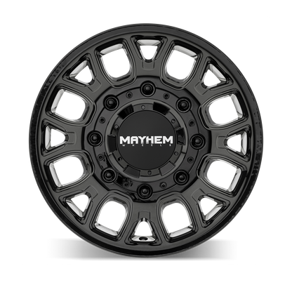 MAYHEM MAYHEM COGENT DUALLY (8107D) GLOSS BLACK 20X8.25 8-165.1 115MM 121.3MM