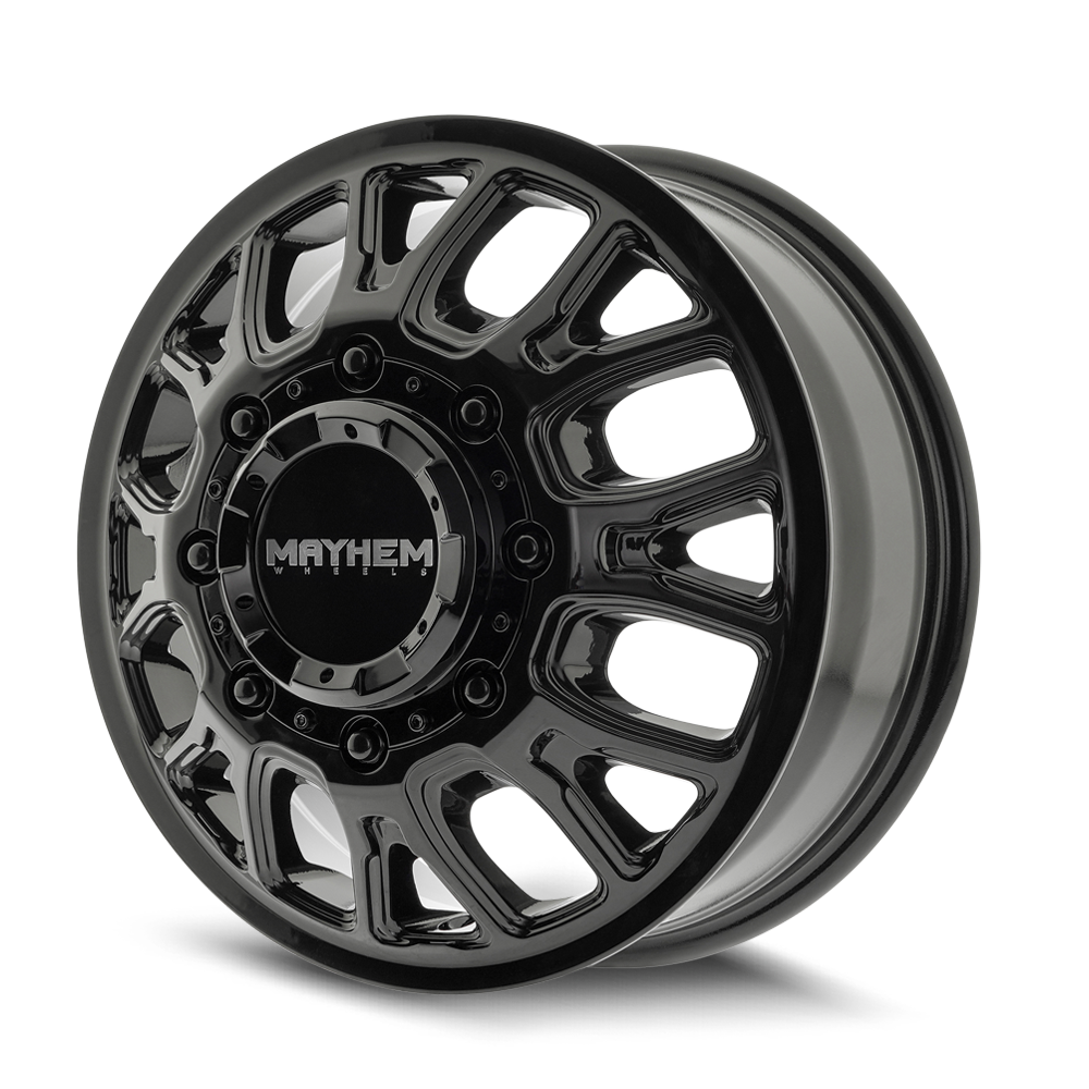 MAYHEM MAYHEM COGENT DUALLY (8107D) GLOSS BLACK 17X6.5 8-200 125MM 142MM