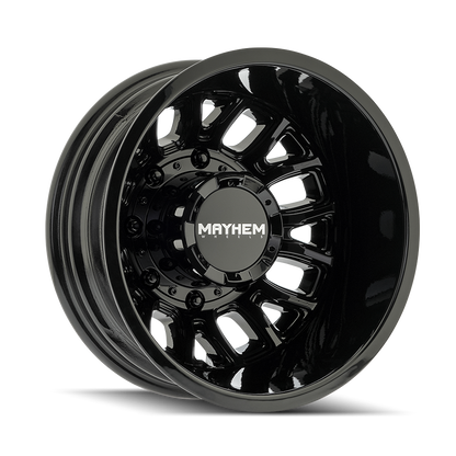 MAYHEM MAYHEM COGENT DUALLY (8107D) GLOSS BLACK 17X6.5 8-165.1 -142MM 121.3MM