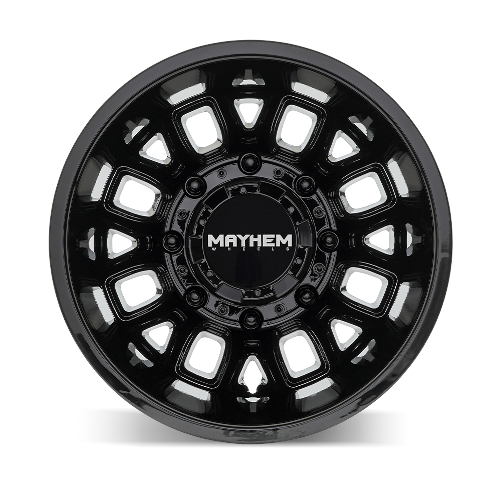 MAYHEM MAYHEM COGENT DUALLY (8107D) GLOSS BLACK 17X6.5 8-165.1 -142MM 121.3MM
