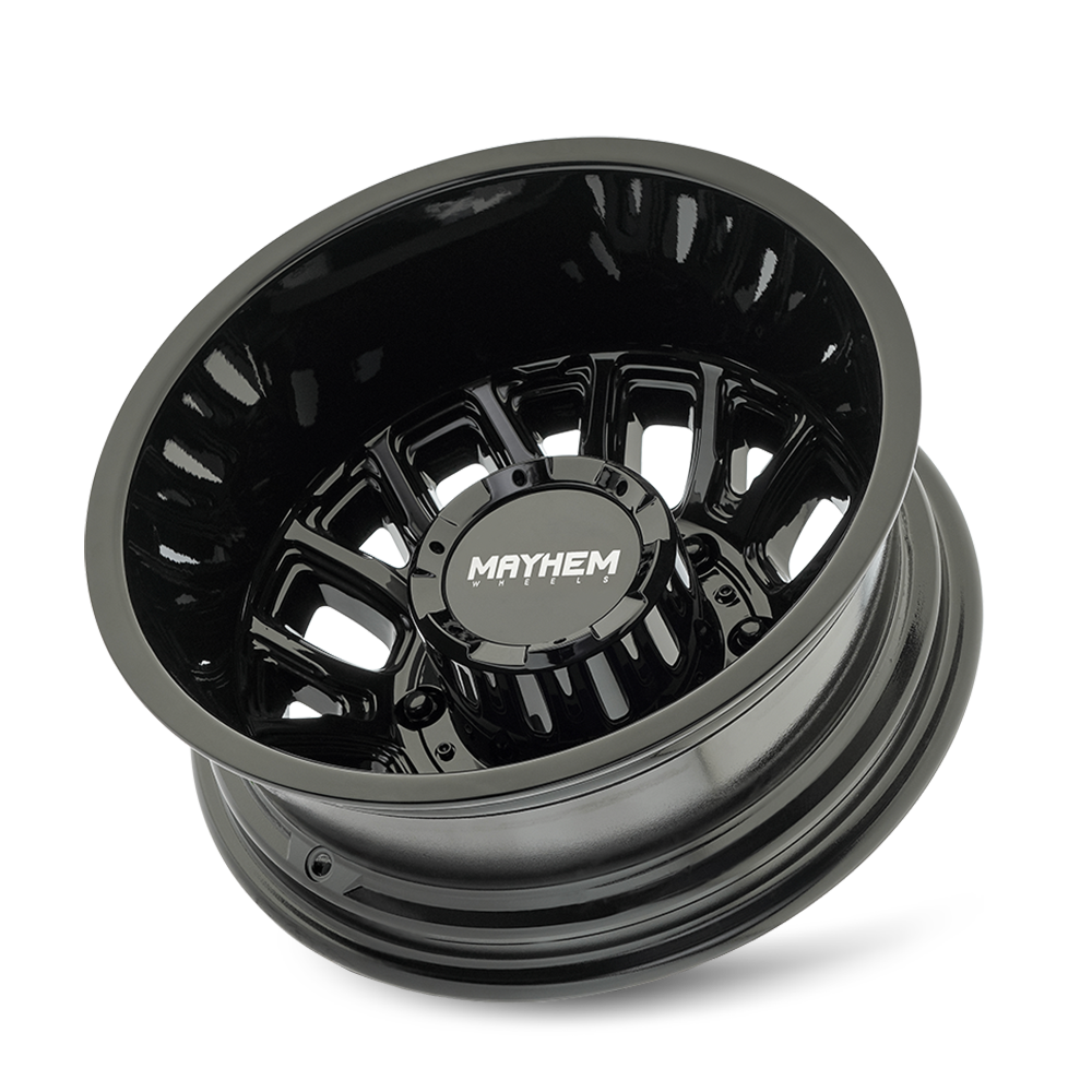 MAYHEM MAYHEM COGENT DUALLY (8107D) GLOSS BLACK 17X6.5 8-165.1 -142MM 121.3MM