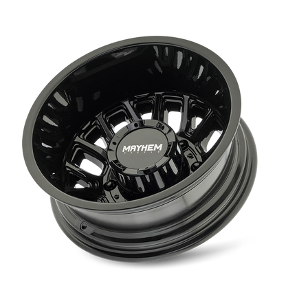 MAYHEM MAYHEM COGENT DUALLY (8107D) GLOSS BLACK 17X6.5 8-165.1 -142MM 121.3MM