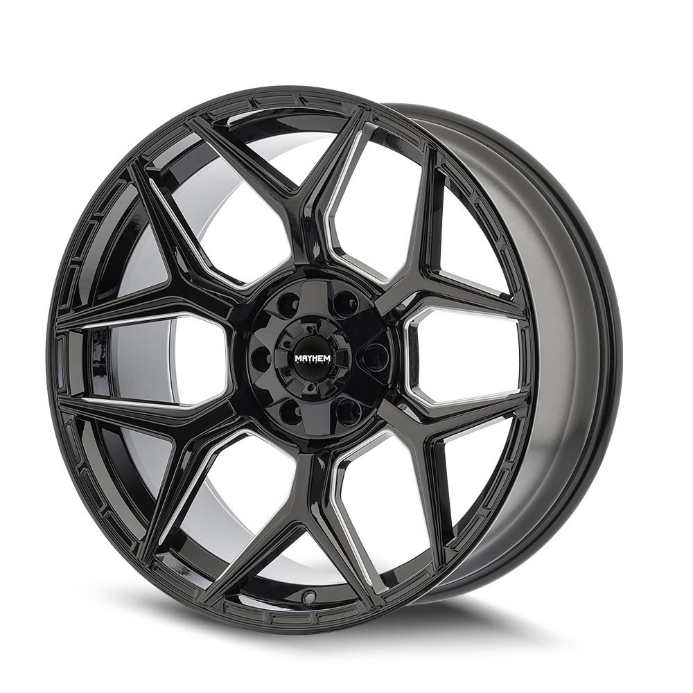 MAYHEM MAYHEM VANQUISH 8119 BLACK MILLED 20X10 6-135/6-139.7 -19MM 106MM