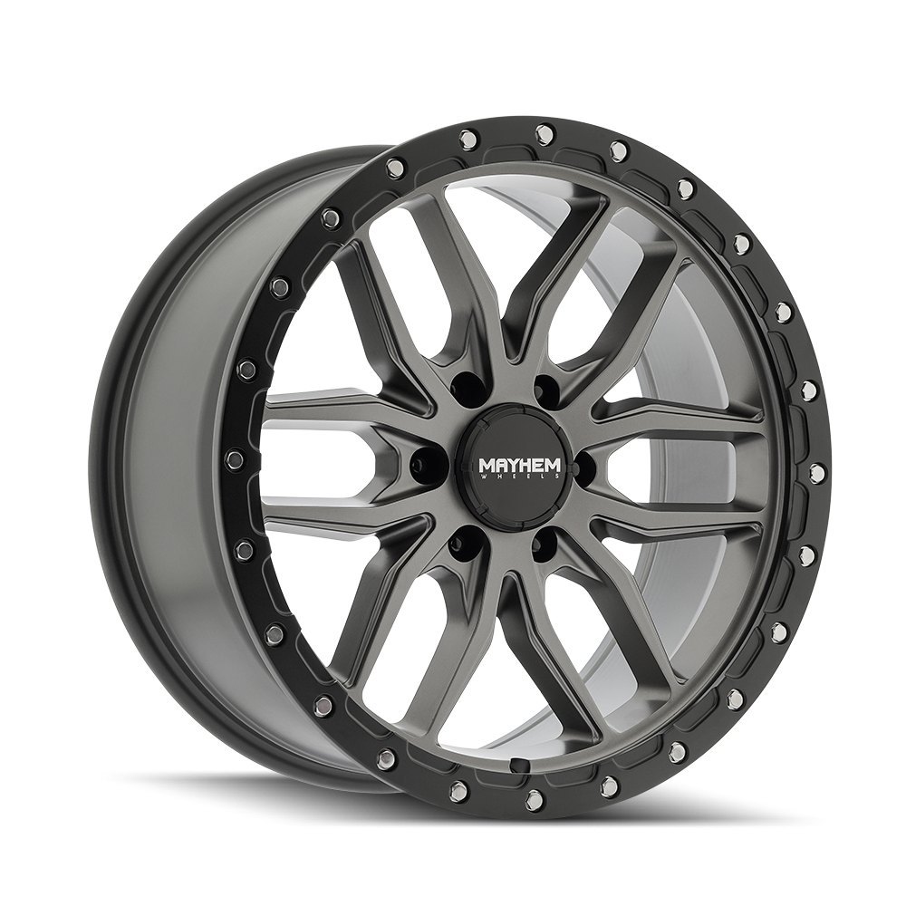MAYHEM MAYHEM VECTOR 8310 MATTE GUNMETAL BLACK LIP 17X9 6-135 18MM 87.1MM