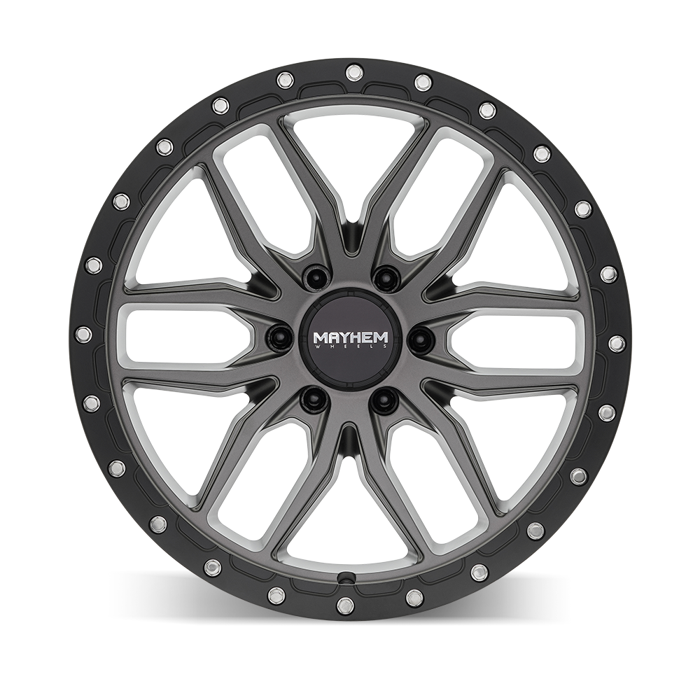 MAYHEM MAYHEM VECTOR 8310 MATTE GUNMETAL BLACK LIP 17X9 6-135 18MM 87.1MM