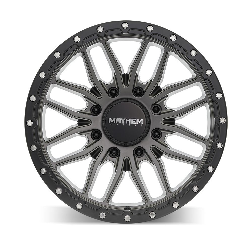 MAYHEM MAYHEM VECTOR 8310 MATTE GUNMETAL BLACK LIP 17X9 8-180 18MM 124.1MM