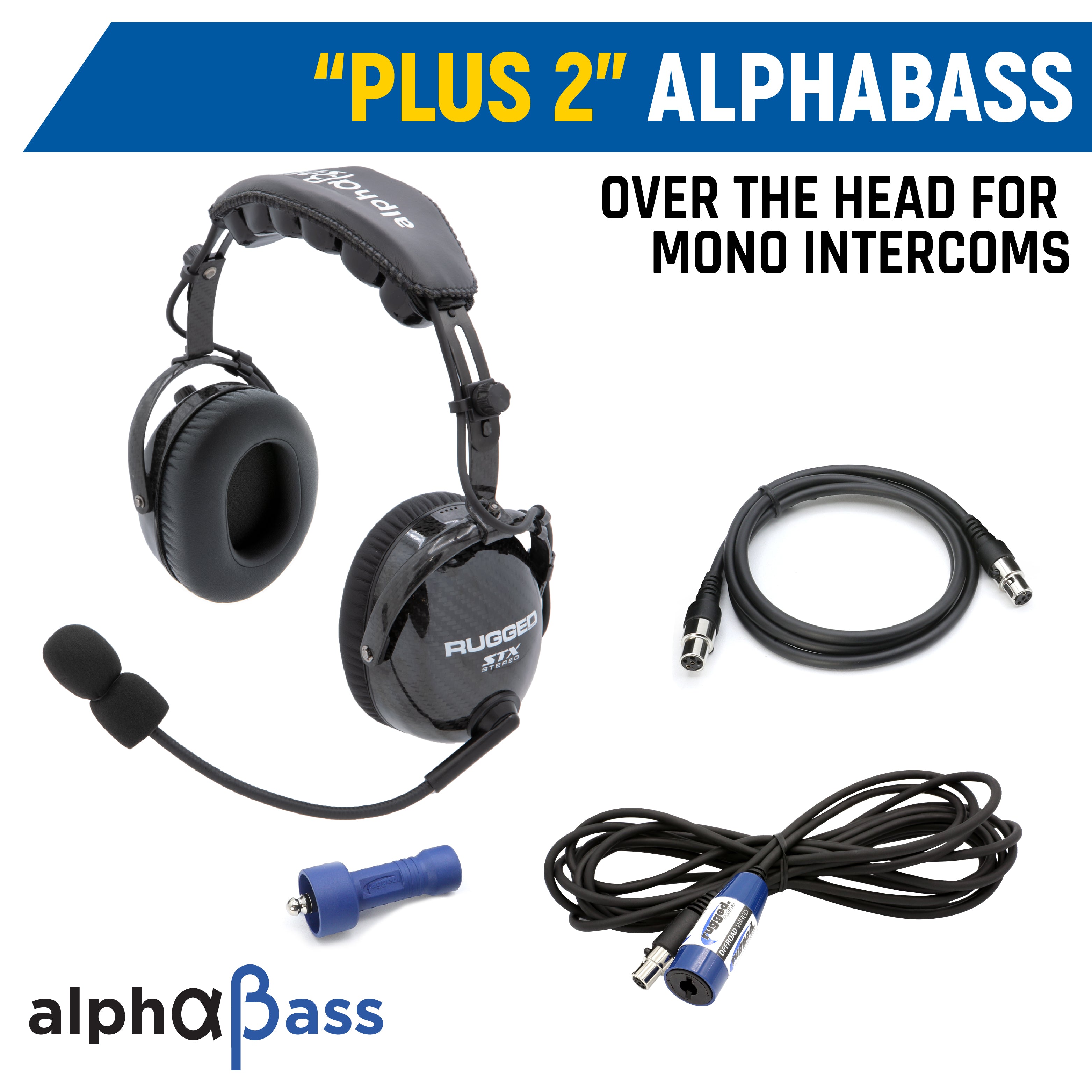 Rear Seat Expansion Kit with Helmet Kits or Headsets - Offroad Mono / AlphaBass Headset