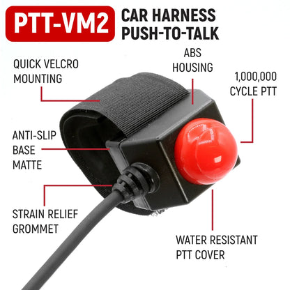 RUGGED Wired Driver Only Communication Kit with R1 Radio