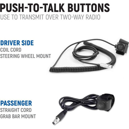 Polaris RZR XP 1000 Complete Communication Kit with Bluetooth Intercom and 2-Way Radio