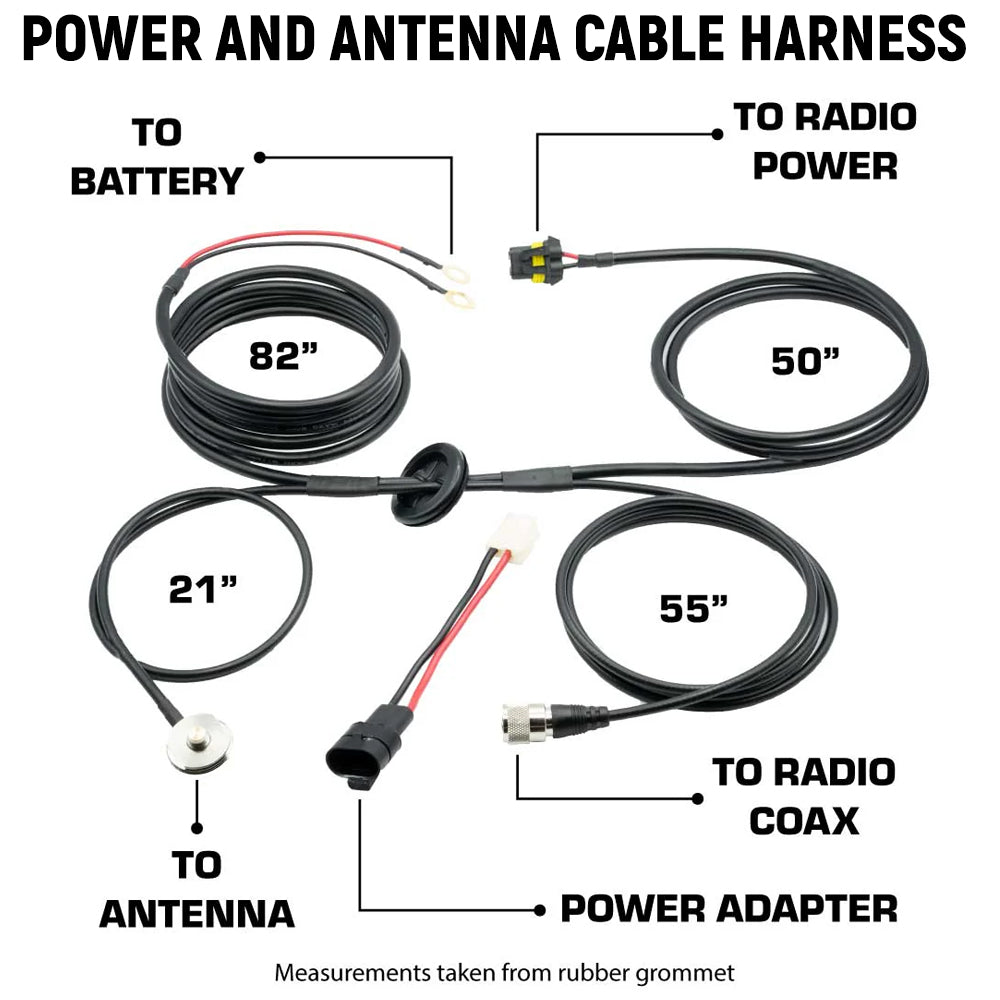 GMRS Mobile Radio Kit for Jeep Wrangler JL and Gladiator JT