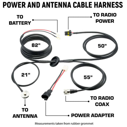 GMRS Mobile Radio Kit for Jeep Wrangler JL and Gladiator JT