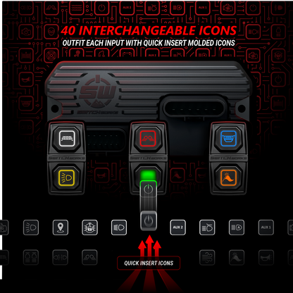 Sierra6, 6-Output, 3-Rocker Electronic Accessory Smart Switcher - Universal