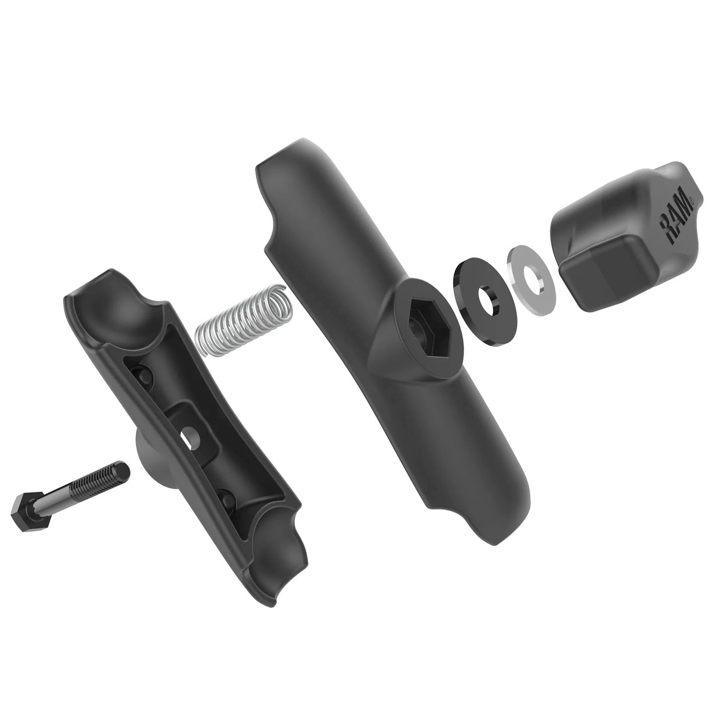 RAM Double Socket Arm - Long / B Size - 1 Inch