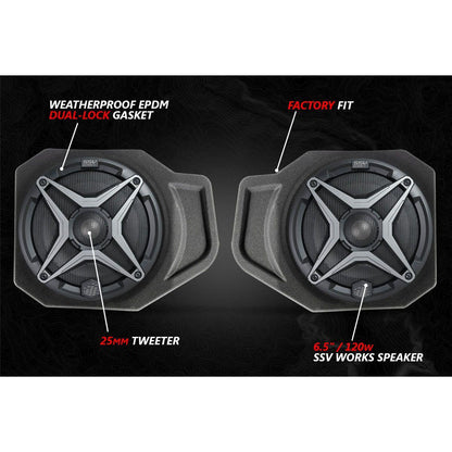 Polaris Ranger XP 1000 A-Spec 3 Speaker Audio System with JVC