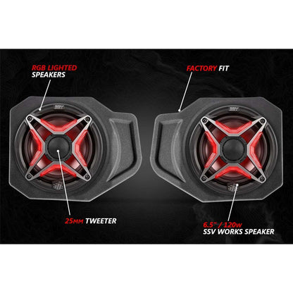Polaris Ranger XP 1000 Ride Command V-Spec 5 Speaker Audio System