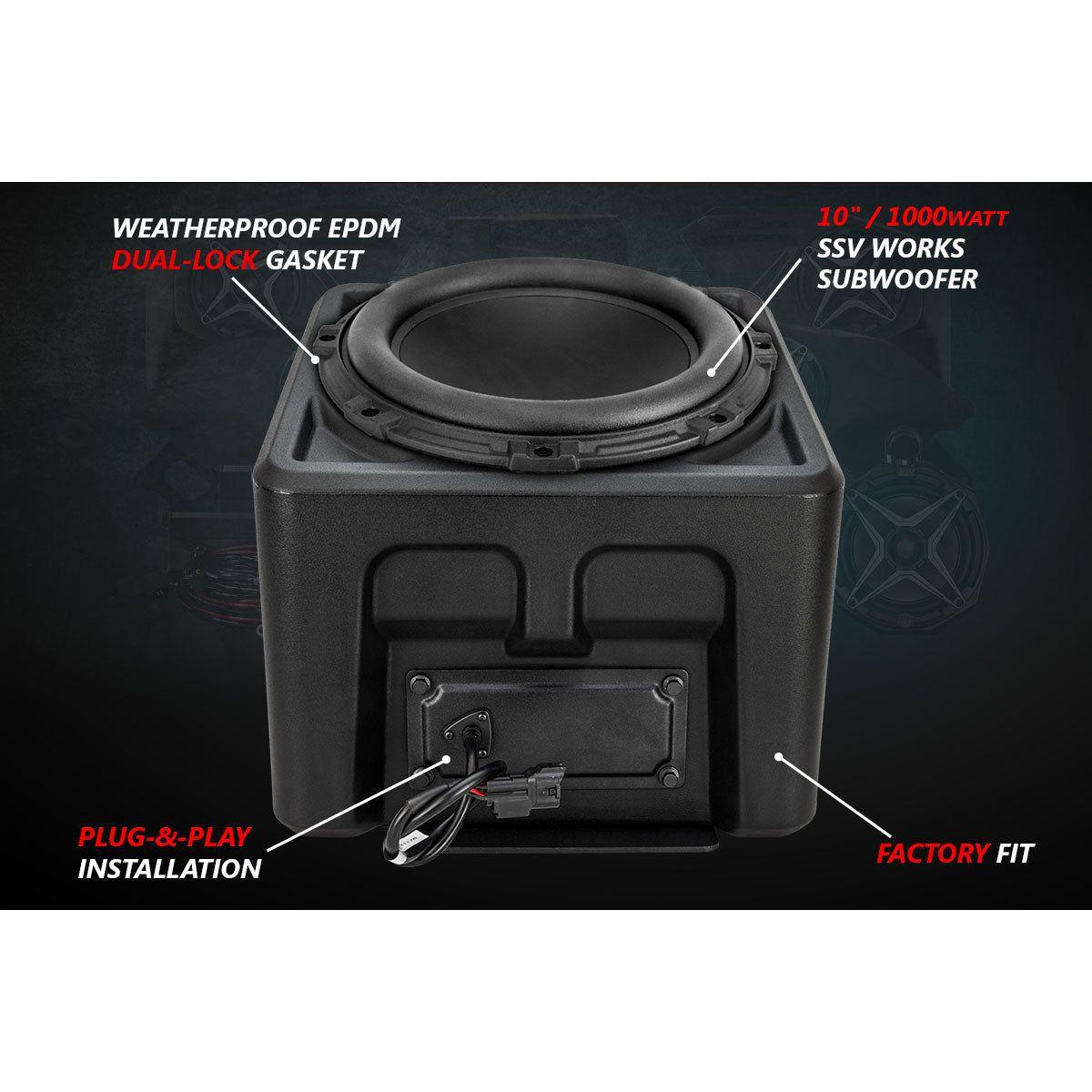 Polaris Ranger XP 1000 A-Spec 5 Speaker Audio System with JVC