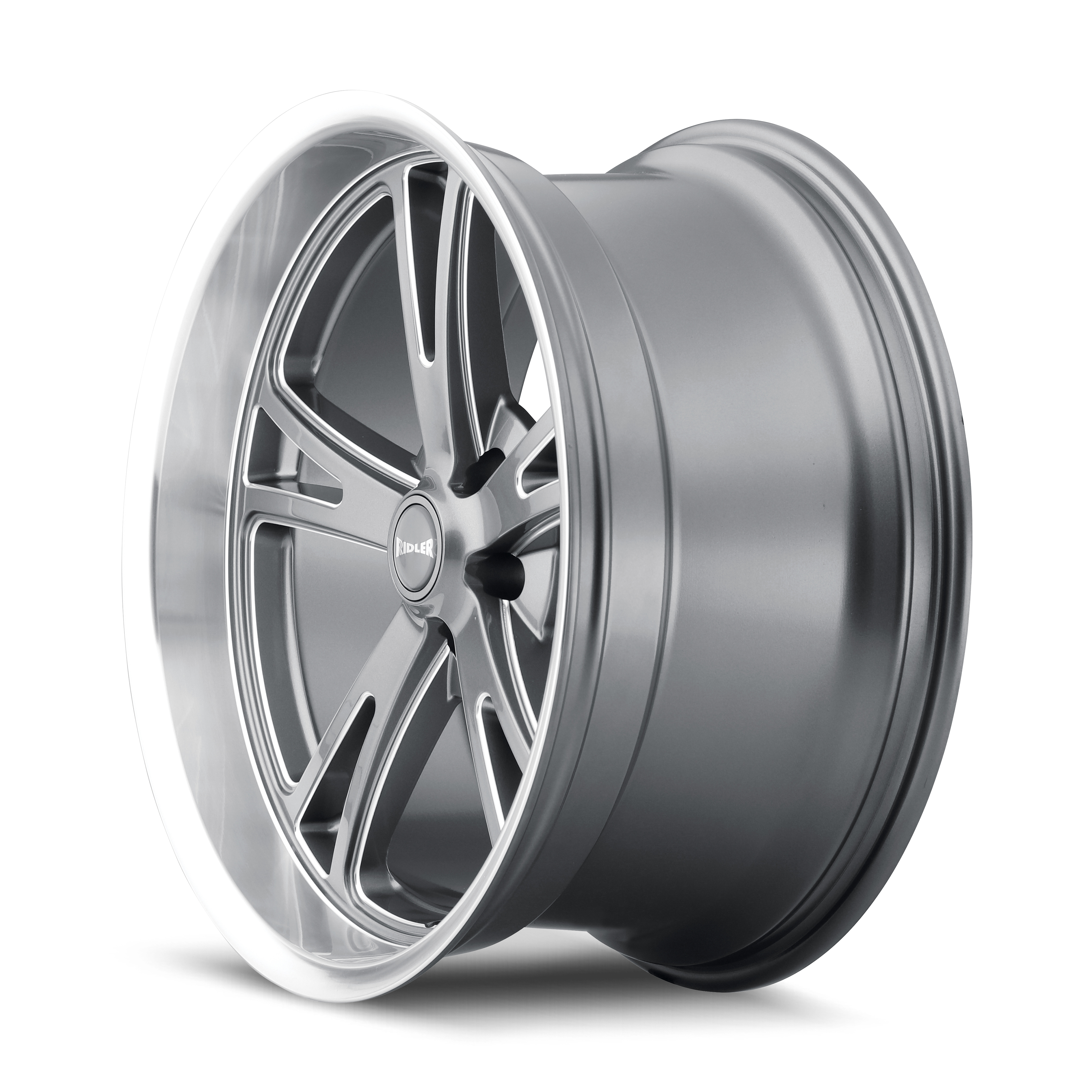 RIDLER RIDLER 606 GLOSS GREY MACHINED 17X7 5-120.65 0MM 83.82MM