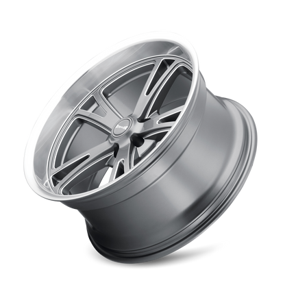 RIDLER RIDLER 606 GLOSS GREY MACHINED 18X8 5-120.65 0MM 83.82MM