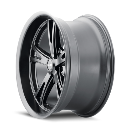 RIDLER RIDLER 606 MATTE BLACK 22X10.5 5-115 25MM 72.62MM