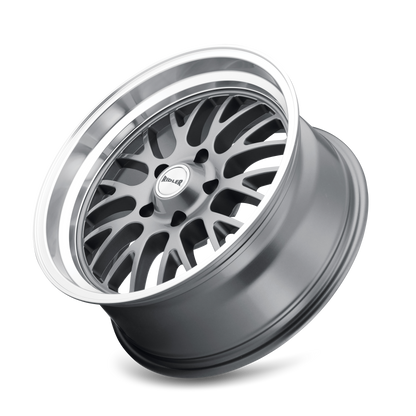 RIDLER RIDLER 607 GLOSS GREY MACHINED 18X8 5-120.65 0MM 83.82MM