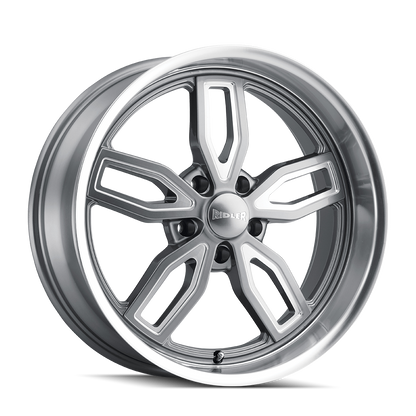 RIDLER RIDLER 608 GLOSS GREY MILLED 18X8 5-127 0MM 78.3MM