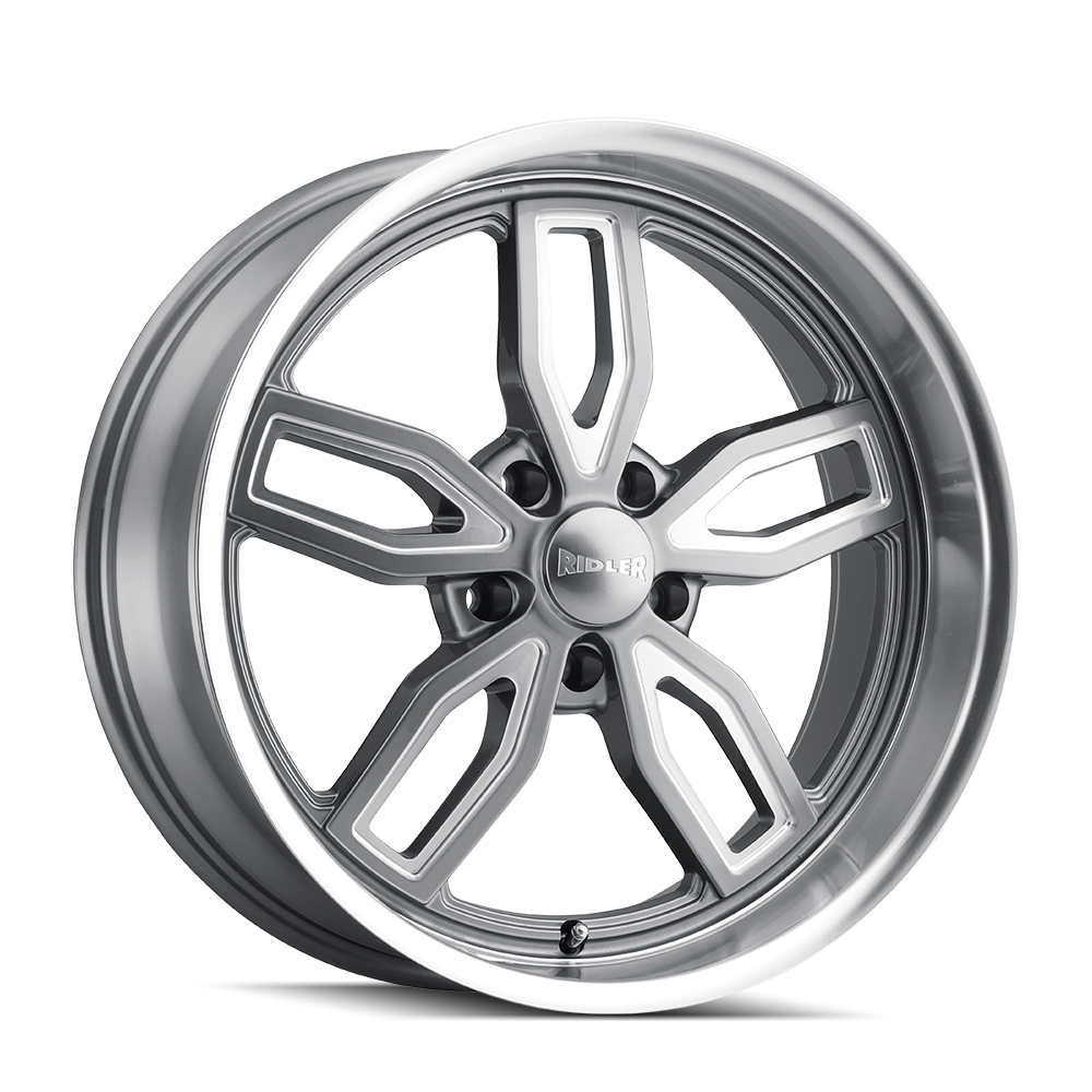 RIDLER RIDLER 608 GLOSS GREY MILLED 18X9 5-114.3 0MM 72.62MM