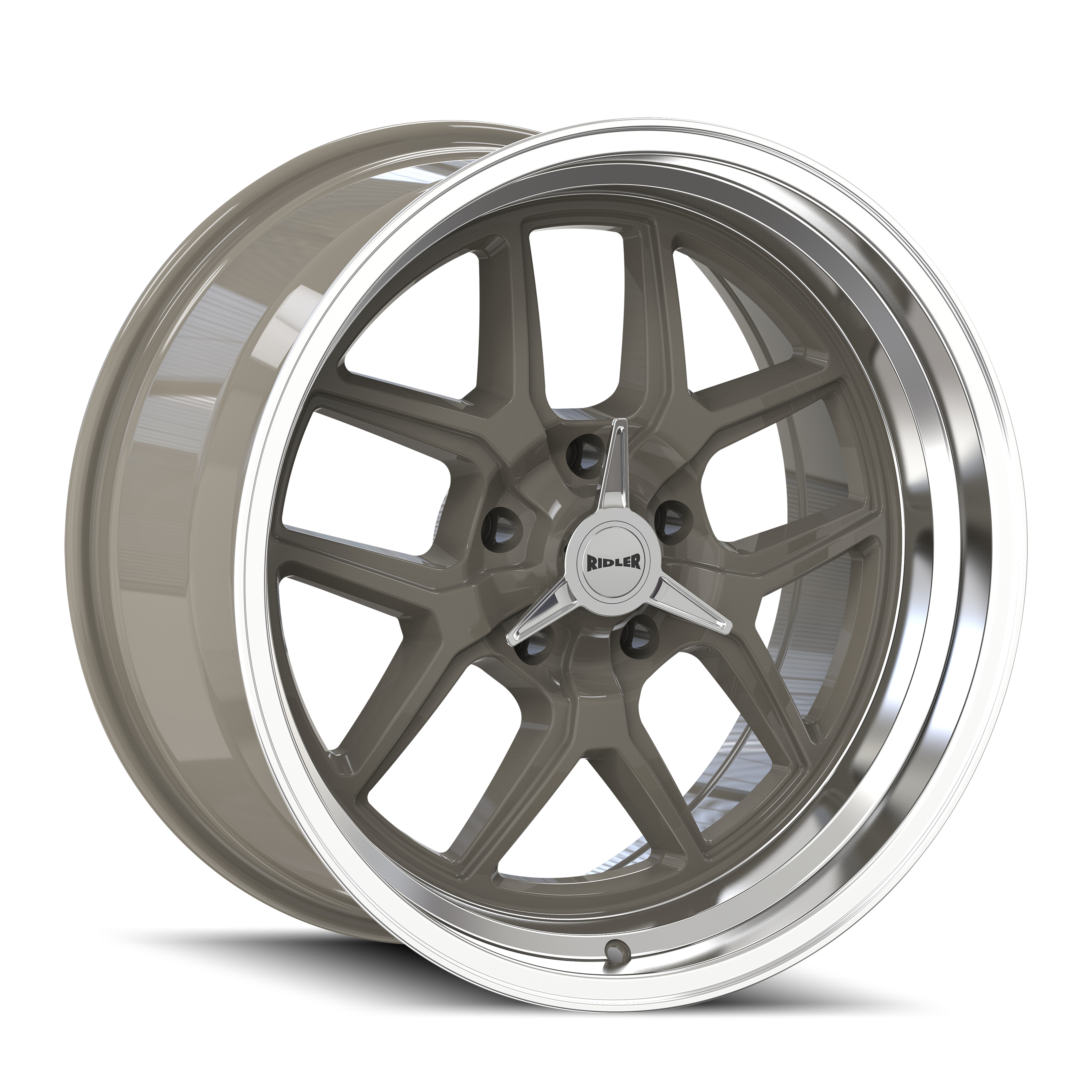 RIDLER RIDLER 610 GLOSS GREY POLISHED 20X10 5-120.65 0MM 83.82MM