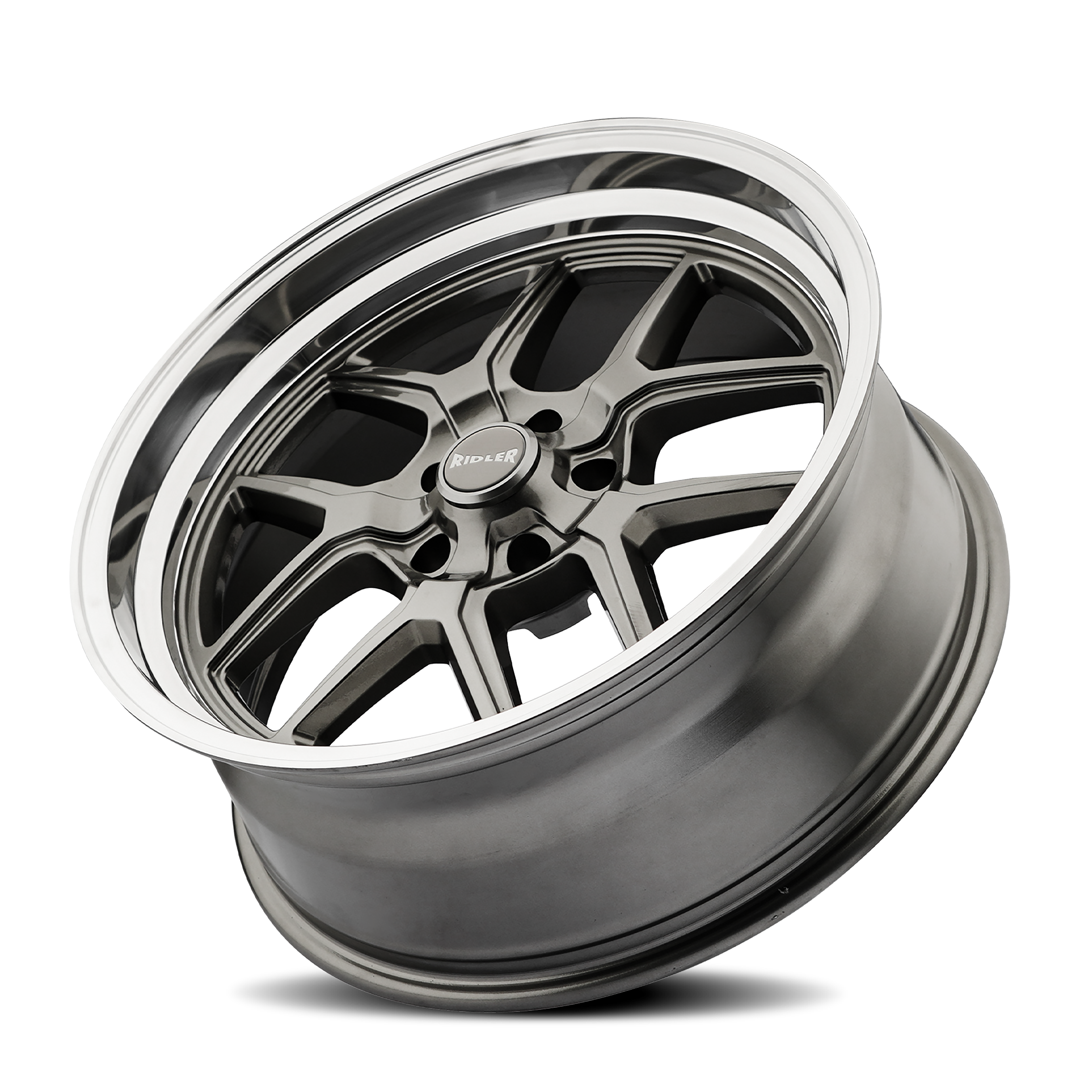 RIDLER RIDLER 610 GLOSS GREY POLISHED 20X8.5 5-127 0MM 83.82MM