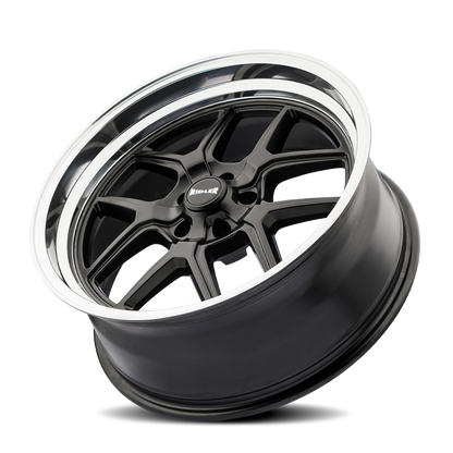 RIDLER RIDLER 610 MATTE BLACK POLISHED 20X8.5 5-127 0MM 83.82MM