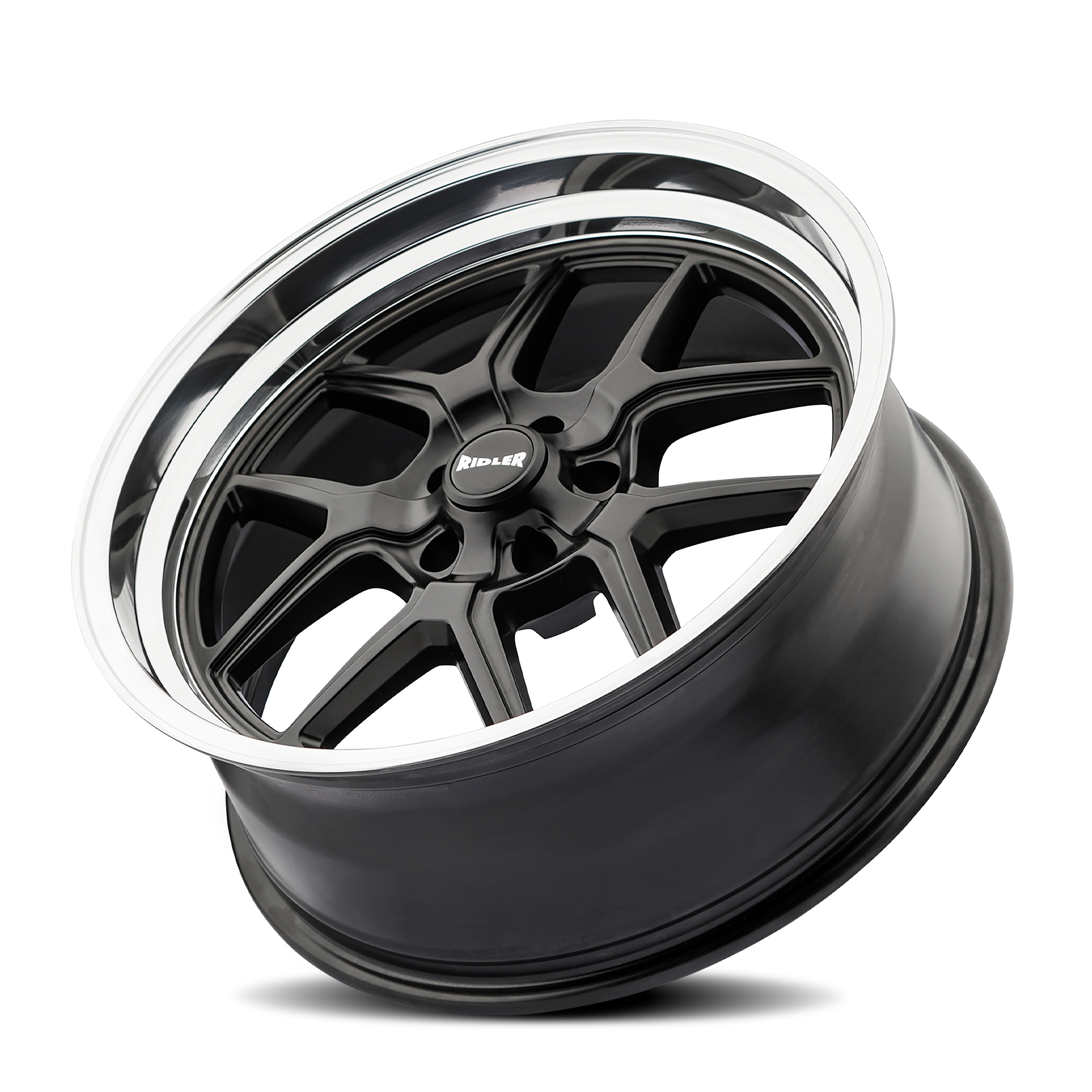 RIDLER RIDLER 610 MATTE BLACK POLISHED 20X8.5 5-114.3 0MM 83.82MM