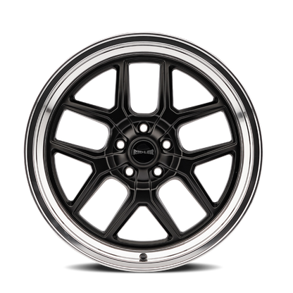 RIDLER RIDLER 610 MATTE BLACK POLISHED 17X7 5-127 0MM 83.82MM