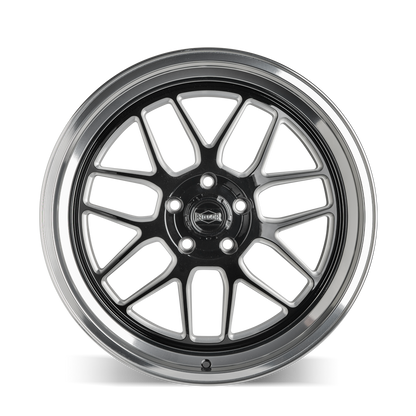 RIDLER RIDLER 611 611 GLOSS BLACK MILLED WITH DIAMOND CUT LIP 20X8.5 5-120.65 0MM 83.82MM