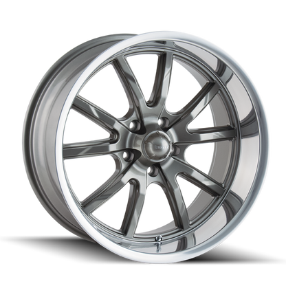 RIDLER RIDLER 650 GLOSS GREY POLISHED 18X8 5-120.65 0MM 83.82MM