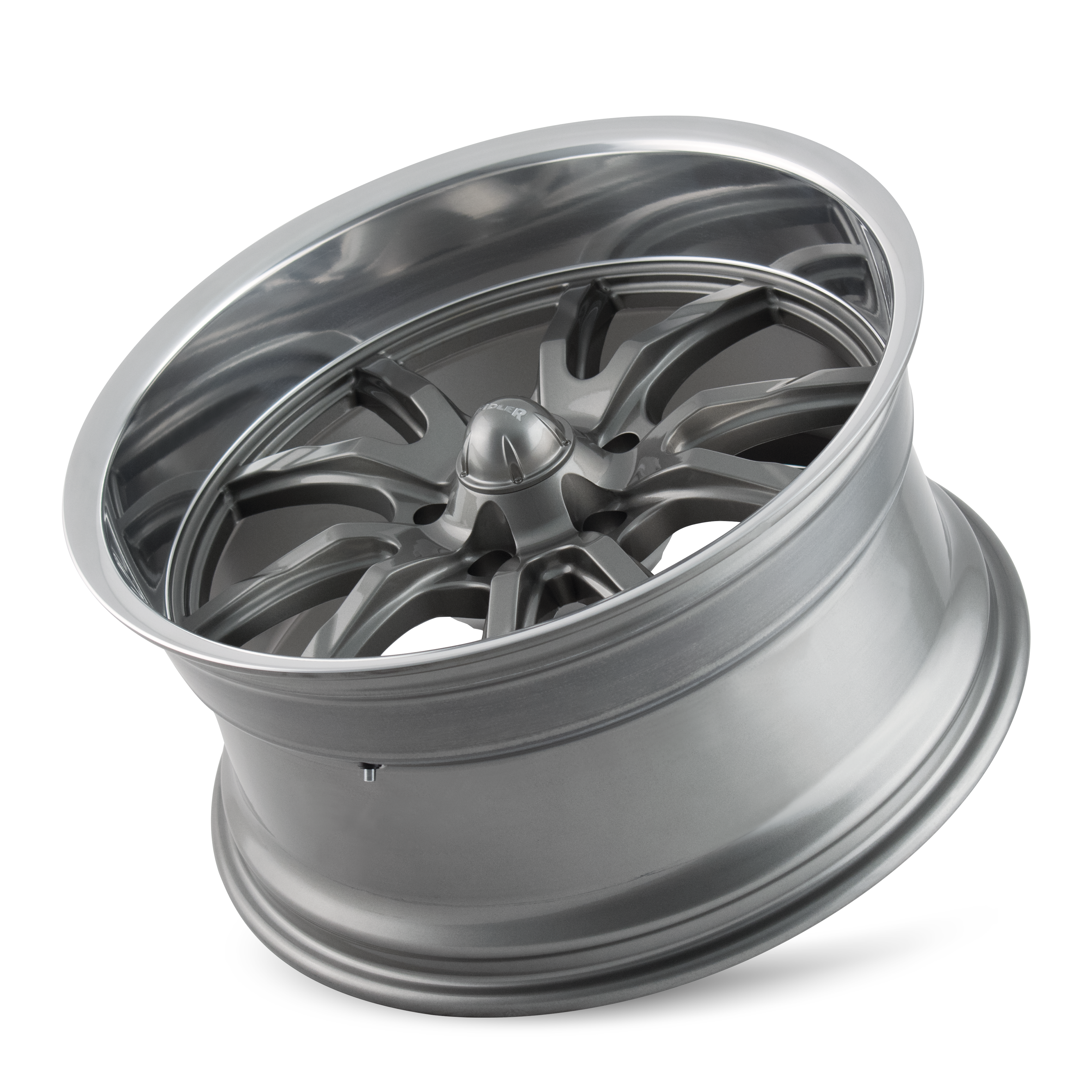 RIDLER RIDLER 650 GLOSS GREY POLISHED 18X9.5 5-127 0MM 83.82MM