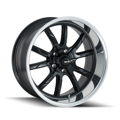 RIDLER RIDLER 650 MATTE BLACK POLISHED 18X8 5-114.3 0MM 83.82MM