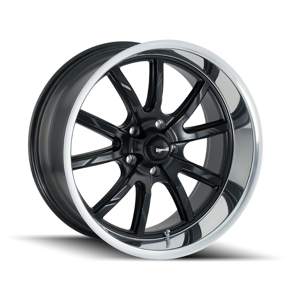 RIDLER RIDLER 650 MATTE BLACK POLISHED 18X9.5 5-120.65 0MM 83.82MM