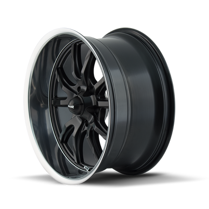 RIDLER RIDLER 650 MATTE BLACK POLISHED 20X10 5-120.65 0MM 83.82MM