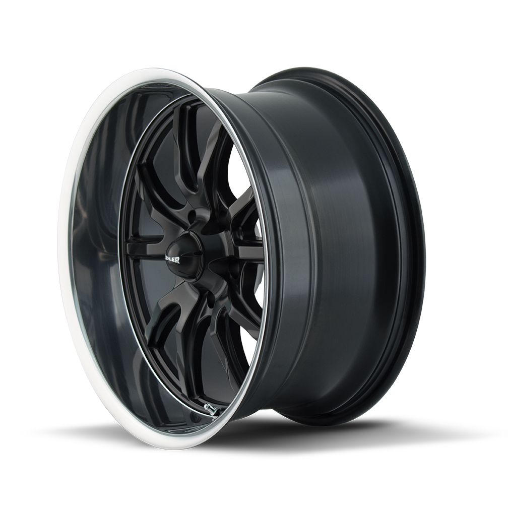 RIDLER RIDLER 650 MATTE BLACK POLISHED 20X8.5 5-127 0MM 83.82MM
