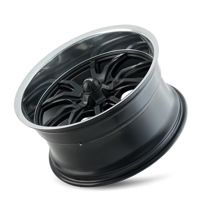 RIDLER RIDLER 650 MATTE BLACK POLISHED 18X8 5-127 0MM 83.82MM