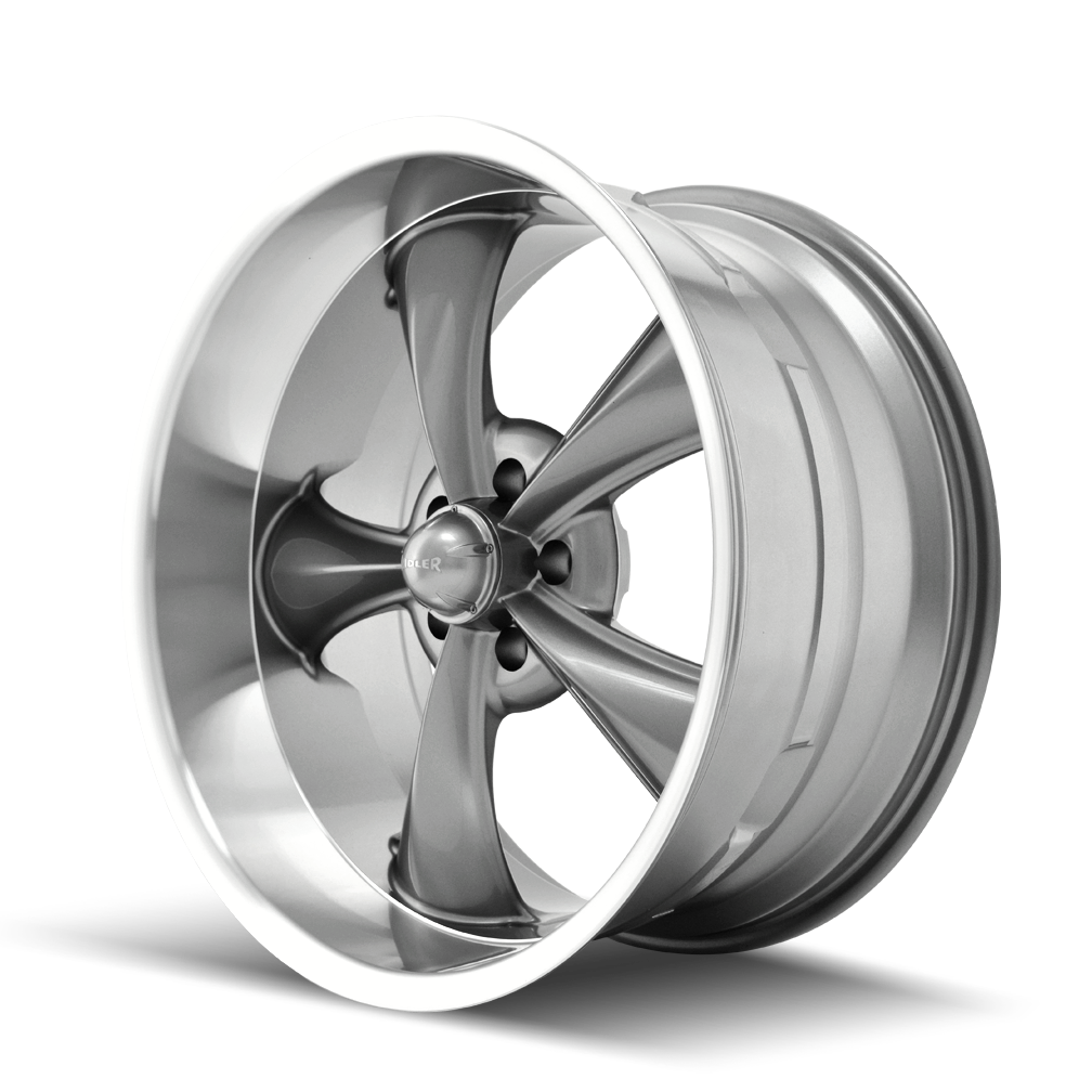 RIDLER RIDLER 695 GLOSS GREY MACHINED 18X8 5-127 0MM 83.82MM