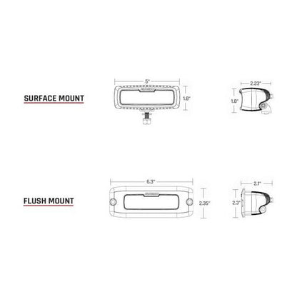 SR-Q Series PRO Flush Mount Backup Light Kit