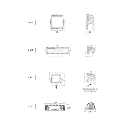 1x2 65 Degree DC Scene Light