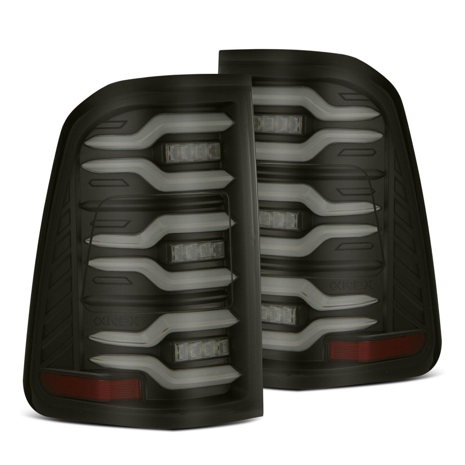 Alpha Rex 19-24 Ram 1500 LUXX-Series LED Tail Lights Black