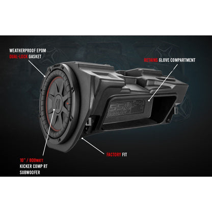Polaris RZR Ride Command Kicker 10" Subwoofer Plug & Play Kit