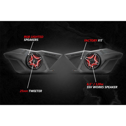 Polaris RZR Pro / Turbo R Ride Command V-Spec 5 Speaker Plug-&-Play System