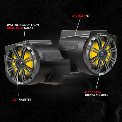 Polaris RZR Pro Series Phase-6 K-Spec 5-Speaker 1400watt System for Ride Command