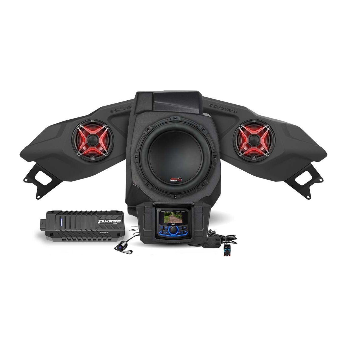 Polaris RZR Pro / Turbo R V-Spec 3 Speaker Plug-&-Play System with JVC