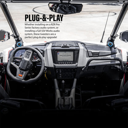 2020-2024 Polaris® RZR Pro R, Pro XP and Turbo R Tweeter Upgrade