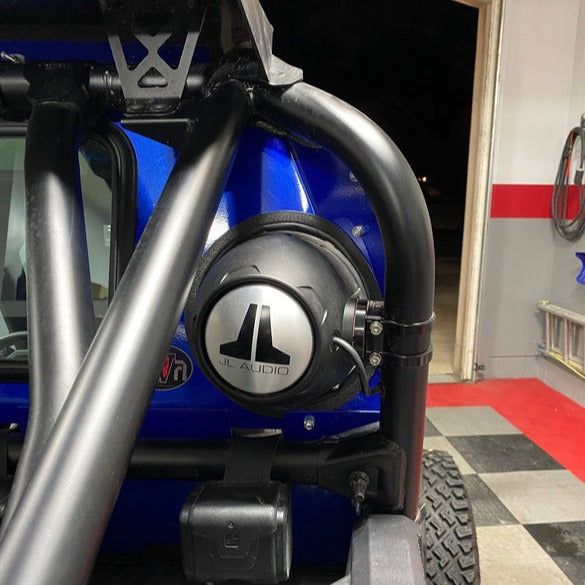 Polaris RZR Turbo S Rear Windshield with Speaker Cut-Out